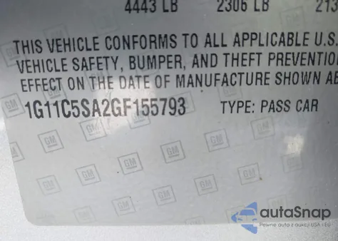 2016 Chevrolet Malibu Limited Lt from USA, damaged, VIN 1G11C5SA2GF155793